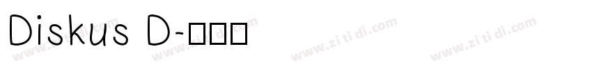 Diskus D字体转换